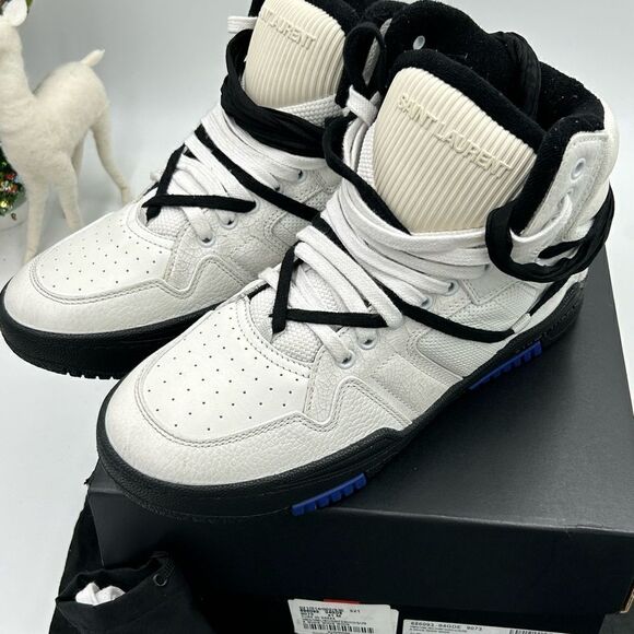 Men’s Saint Laurent cure 05 mid top sneakers size 41 made in Italy - Picture 10 of 11